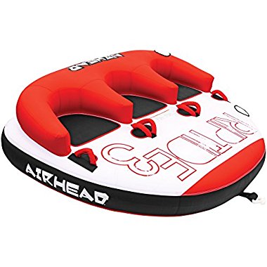 Airhead Riptide 3 Triple Rider Inflatable Boat Towable Backrest Tube / AHRT-13