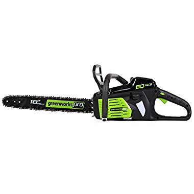 GreenWorks Pro GCS80450 80V 18 Cordless Chainsaw, Battery and Charger Not Included