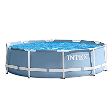Intex 12 Feet x 30 Inches Prism Frame Above Ground Pool with Filter Pump 28710EH