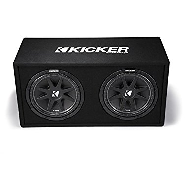 Kicker 43DC122 Comp Dual 12 Subwoofers In Vented Sub Box Enclosure