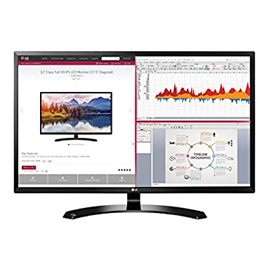 LG 32MA68HY-P 32 IPS Monitor with Display Port and HDMI Inputs