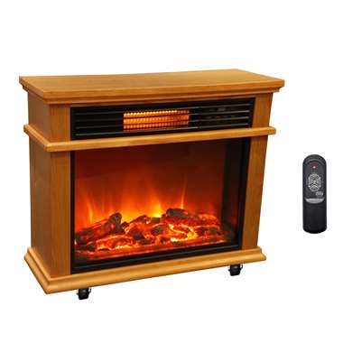 LifeSmart LifePro 1500W 3 Element Infrared Quartz Fireplace Heater (LS-2003FRP13)