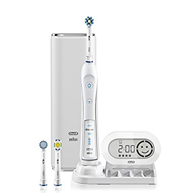 Oral-B WHITE 7000 SmartSeries Power Rechargeable Electric Toothbrush with Bluetooth
