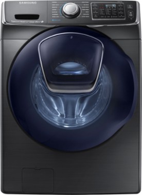 Samsung WF50K7500AV 27 14-Cycle AddWash 5.0 cu. ft. Front-Load Washer with Steam (Black Stainless Steel)