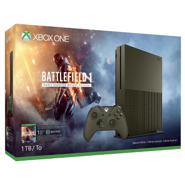 Xbox One S 1TB Console with Battlefield 1 Special Edition Bundle
