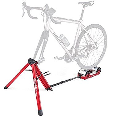 Feedback Sports Feedback Omnium Portable Bike Trainer with Tote Bag, Red
