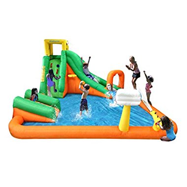 Magic Time Titan Falls with Junior Inflatable Water Slide, Green | 90729