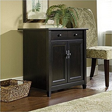 Sauder Furniture Edge Water Collection Utility Stand in Estate Black / 408696