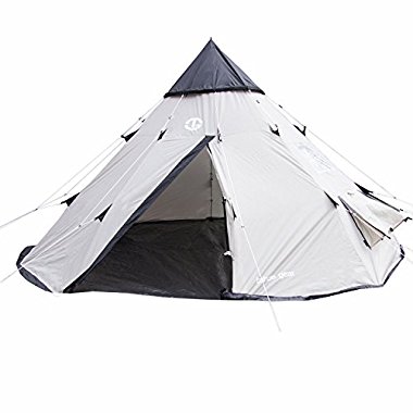 Tahoe Gear Bighorn 4-Person 10' x 10' Teepee Cone Shape Tent | TGT-BIGHORN-4