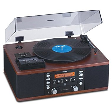 Teac LP-R550USB CD Recorder with Cassette Turntable (Walnut)