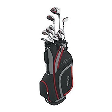 Wilson Men's Profile XLS Complete Package Golf Set, Right Hand, Red