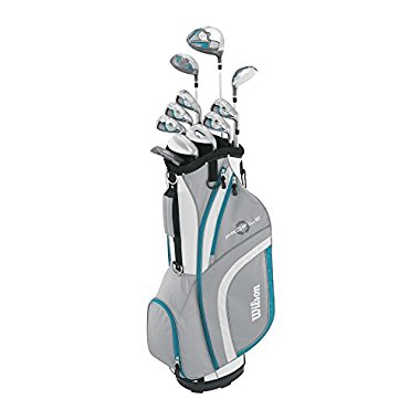 Wilson Women's Profile XLS Complete Package Golf Set, Right Hand, Teal, Standard
