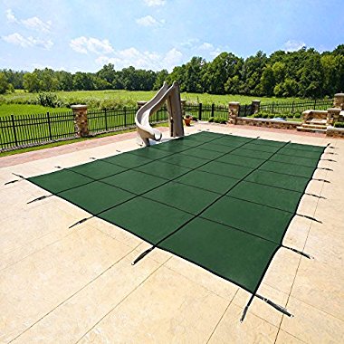 Yard Guard 20 x 40 Feet Rectangular Mesh Pool Safety Cover, Green | DG20405