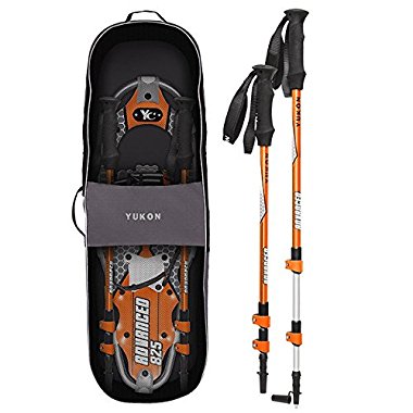 Yukon Charlie's Advanced 8 x 25 in. Men's Snowshoe Kit w/ Poles & Bag | 80-3002K
