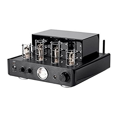 Monoprice Tube Amp with Bluetooth 50-watt Stereo Hybrid and Line Output,Black (116153)