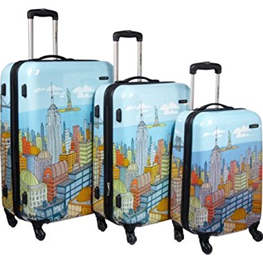 Samsonite CityScapes NYC 3 Piece Set 20, 24, 28 Premium Spinner Luggage Set