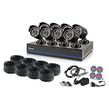 Swann 8 Channel 1080p TVI DVR Security System with 8 1080p Cameras, 2TB Hard Drive, and 100' Night Vision (SWDVK-880758-CL)
