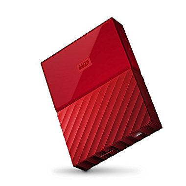 WD 3TB Red My Passport  Portable External Hard Drive USB 3.0 WDBYFT0030BRD-WESN