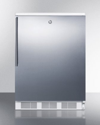 AccuCold BI540LSSHV 24" Dual Evaporator Undercounter Refrigerator with 5.1 cu. ft. Capacity 