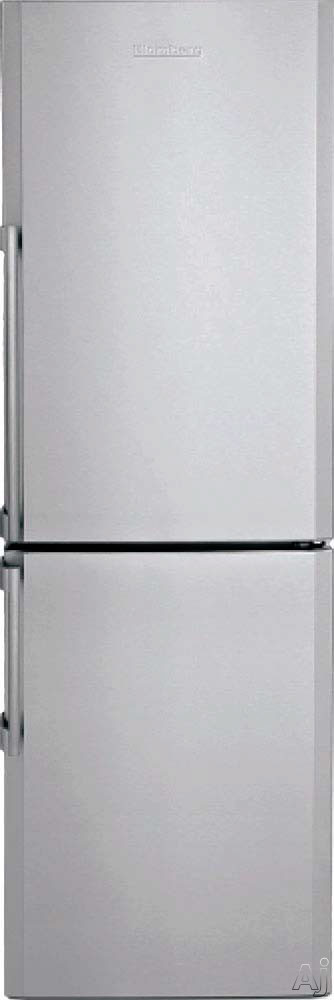 Blomberg BRFB1322SS 24 Energy Star  Counter Depth  Bottom Freezer Refrigerator with 13 cu. ft. Capacity  Dual Evaporator  Ice Maker and hygION Antibacterial Silver