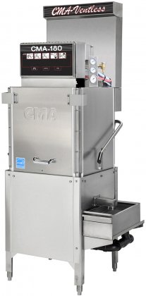 CMA Dishmachines CMA-180-VL TALL 26" Energy Mizer Energy Star Commercial 3-Door High Temperature Dishwasher with 40 Racks/Hour Operation Capacity  12kw Booster Heater  6kw Wash (CMA180VLTALL)