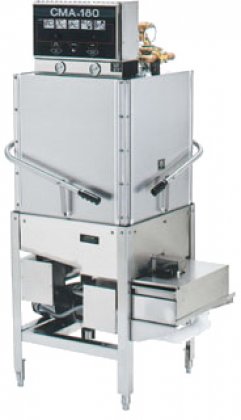 CMA Dishmachines CMA-180CB Dishwasher DoorType 60 Racks Per Hour High Temp Corner Unit External Scrap Accumulator With Booster Heater