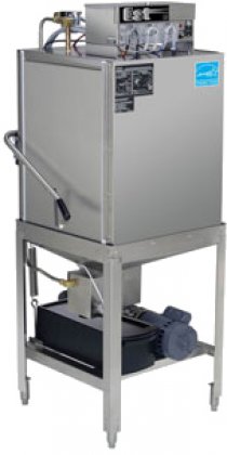 CMA E-AH-EXT Extended-Door Single Rack Low Temperature, Chemical Sanitizing, Straight Dishwasher
