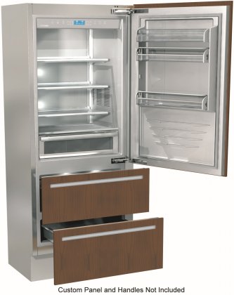 Fhiaba FI36BDIRO 36" Counter Depth Bottom Freezer Refrigerator with 19.5 cu. ft. Total Capacity (Custom Panel Ready)