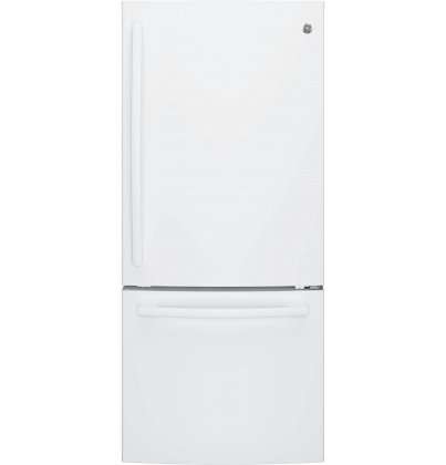 GE GBE21DGKWW Bottom Freezer Refrigerator (White)