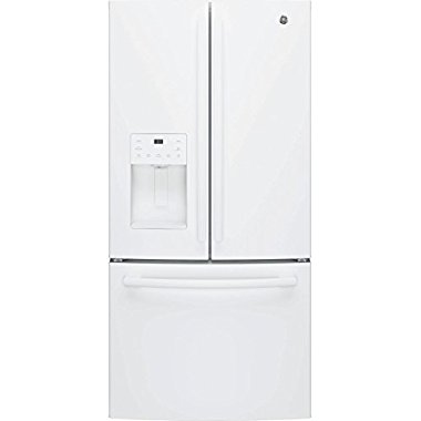 GE GFE24JGKWW 33 Energy Star Qualified French-Door Refrigerator with 23.8 Cu. Ft. Capacity, in White