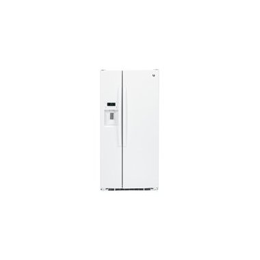 GE GSS23GGKWW 23.2 Cu. Ft. Side-By-Side Refrigerator (White)