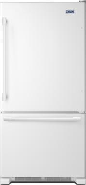 Maytag MBF2258FEW 33" Bottom Mount Freezer Refrigerator with 22.07 cu. ft. Total Capacity