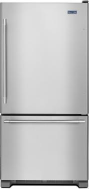 Maytag MBF2258FEZ 33" Bottom Mount Freezer Refrigerator with 22.07 cu. ft. Total Capacity