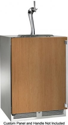 Perlick HP24TS-3-2L1A 24 Indoor Beer Dispenser (Left Hinge, Custom Panel)