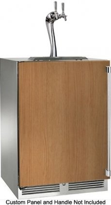 Perlick HP24TS-3-2L2A 24" Indoor Beer Dispenser with Dual Faucet Tower (Left Hinge)