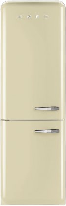 Smeg FAB32UCRLN 24" 50's Retro Style Bottom Freezer Refrigerator with 10.74 cu. ft. Capacity (Left Hinge)