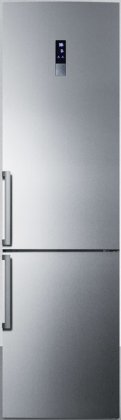 Summit FFBF191SS Slim-Fit 24 Counter-Depth Bottom Freezer Refrigerator (Stainless Steel)