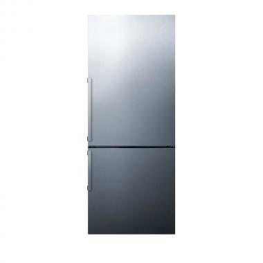 Summit FFBF287SSIM 28 Energy Star Bottom Freezer Refrigerator with 16.4 cu. ft. Capacity, Wine Rack