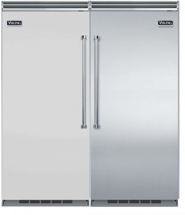 Viking 72" Built-In Side by Side Refrigerator/Freezer Combo with VCRB5363LSS 36" All Refrigerator and VCFB5363RSS 36" All