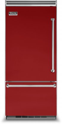Viking VCBB5363ELAR 36" Professional 5 Series Bottom Freezer Refrigerator with 20.4 cu. ft. Capacity