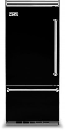 Viking VCBB5363ELBK 36 Professional 5 Series Bottom Freezer Refrigerator with 20.4 cu. ft. Capacity 