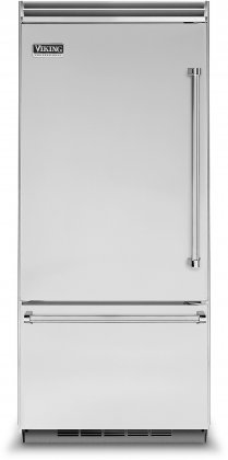 Viking VCBB5363ELSS 36" Professional 5 Series Bottom Freezer Refrigerator with 20.4 cu. ft. Capacity
