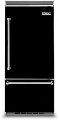 Viking VCBB5363ERBK 36 Professional 5 Series Bottom Freezer Refrigerator with 20.4 cu. ft. Capacity