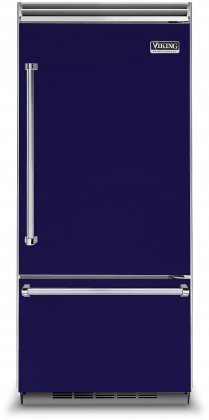 Viking VCBB5363ERCB 36 Professional 5 Series Bottom Freezer Refrigerator with 20.4 cu. ft. Capacity  ProChill Temperature Management  LED Lighting and Filter-Free