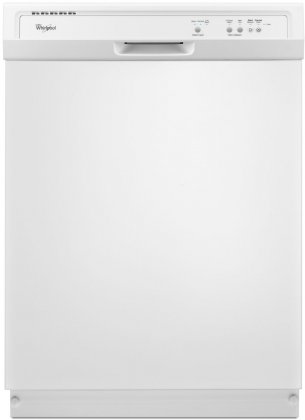 Whirlpool WDF120PAFW 24 Built-In Full Console Dishwasher with 12 Place Settings  1-Hour Wash Cycle  High Temperature Wash Option and  Heated Dry: