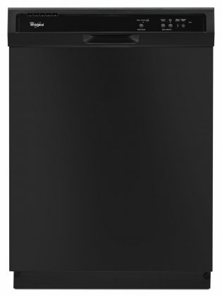 Whirlpool WDF121PAFB 24 Built-In Full Console Dishwasher with 12 Place Settings  1-Hour Wash Cycle  High Temperature Wash Option and  Heated Dry: