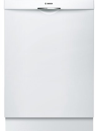 Bosch 300 Series SHS63VL2UC 24" Fully Integrated Scoop Handle Dishwasher in White