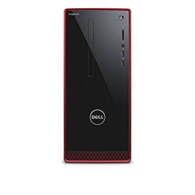 Dell I3656-3355BLK Inspiron 3000 Series Desktop with AMD A10-8700P 1.8GHz 8GB RAM 2TB HDD, Win 10