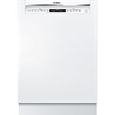Bosch SHE68T52UC 800 24" White Semi-Integrated Dishwasher Energy Star