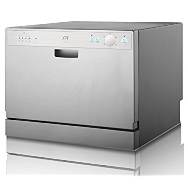 SPT SD-2202S Countertop Dishwasher with Delay Start, Silver
